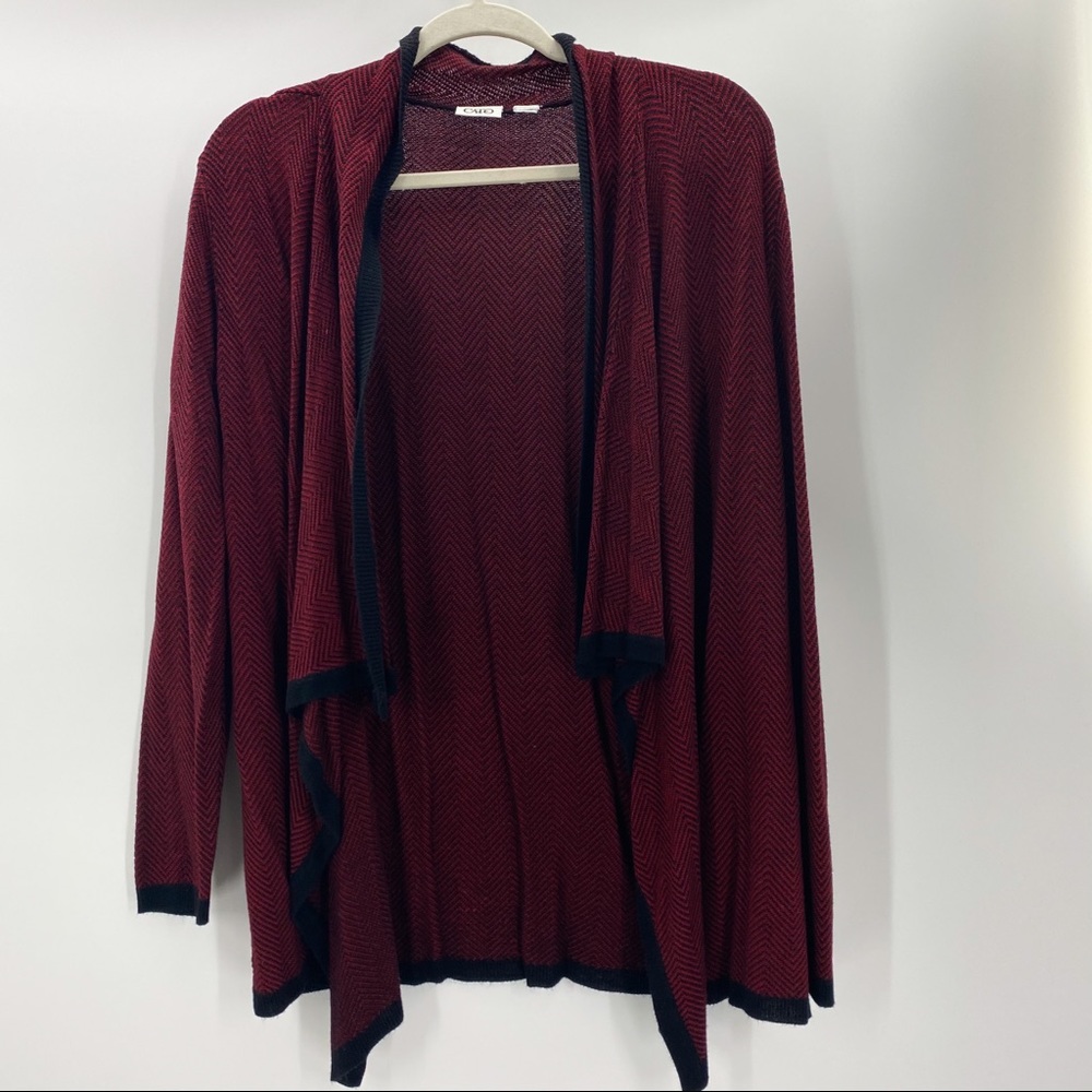 Cato purple and black cardigan